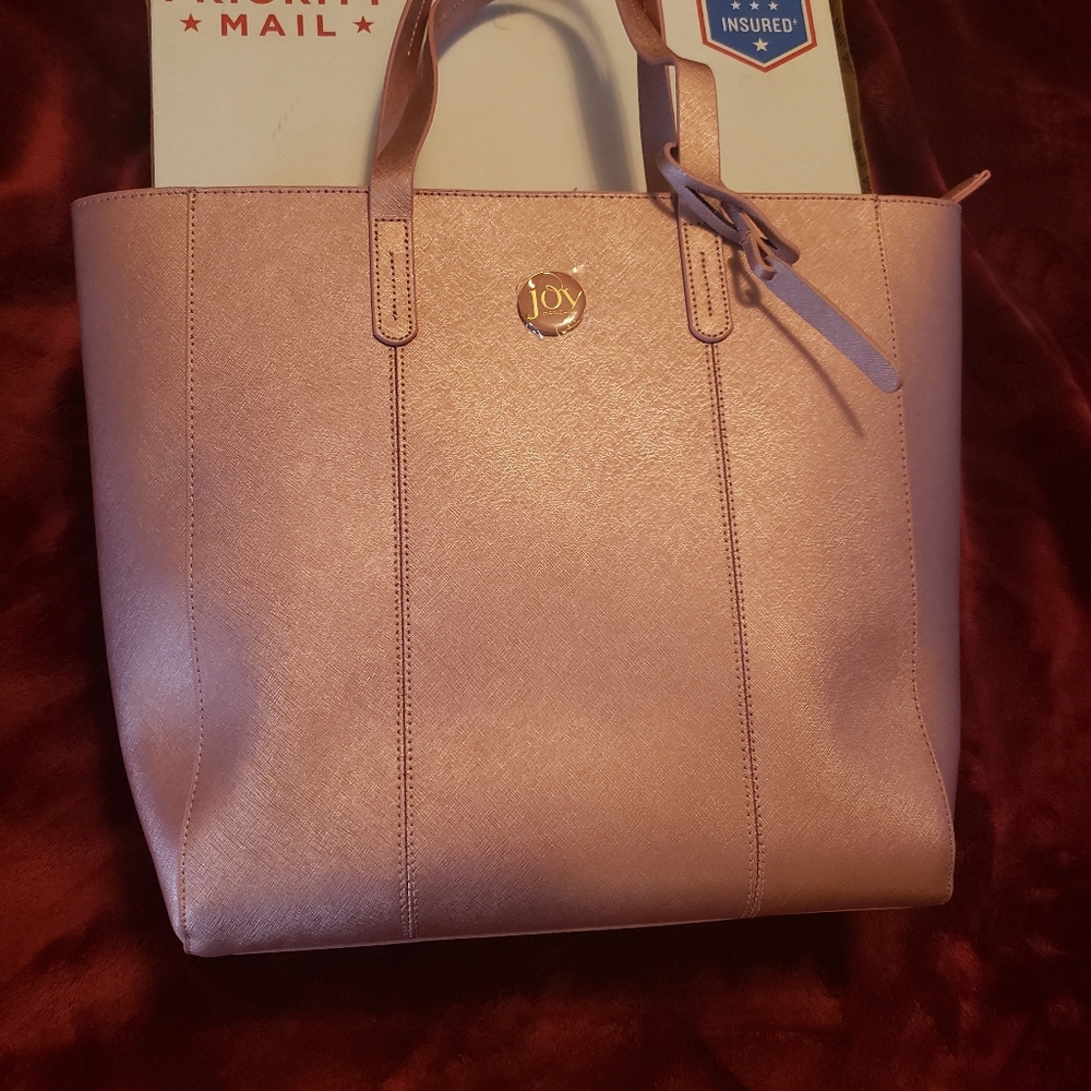 New Tote- Pink Metallic